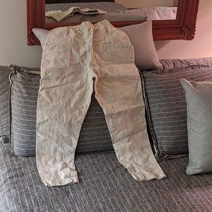Elizabeth suzann Clyde pants 0-R flax linen